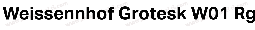Weissennhof Grotesk W01 Rgular字体转换